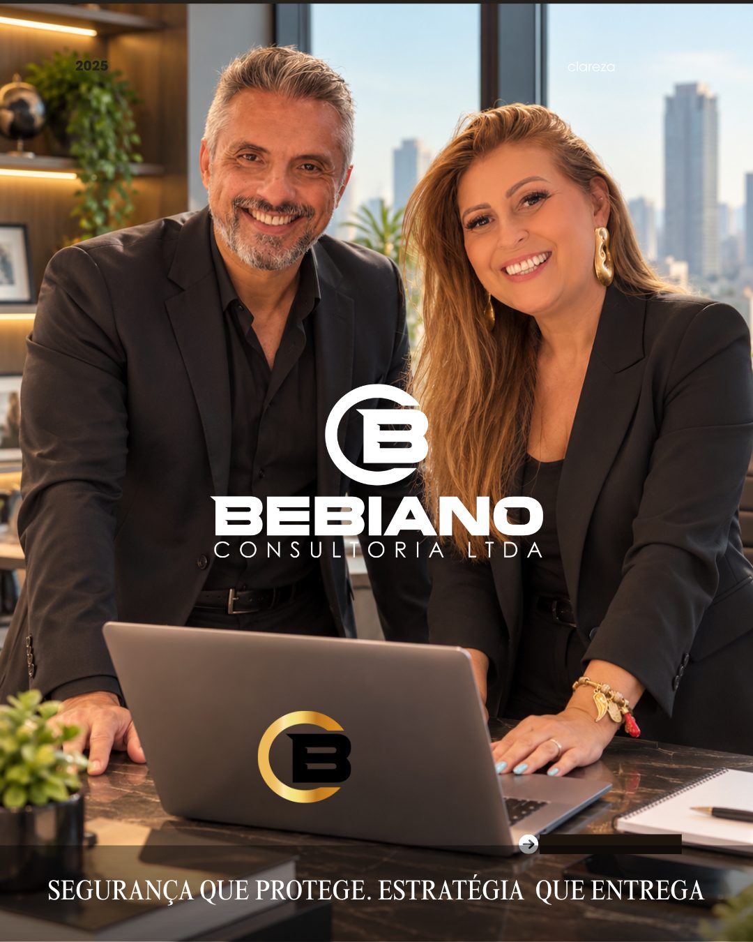 Patrícia Bebiano e Coronel Roberto Alves com a marca Bebiano Consultoria